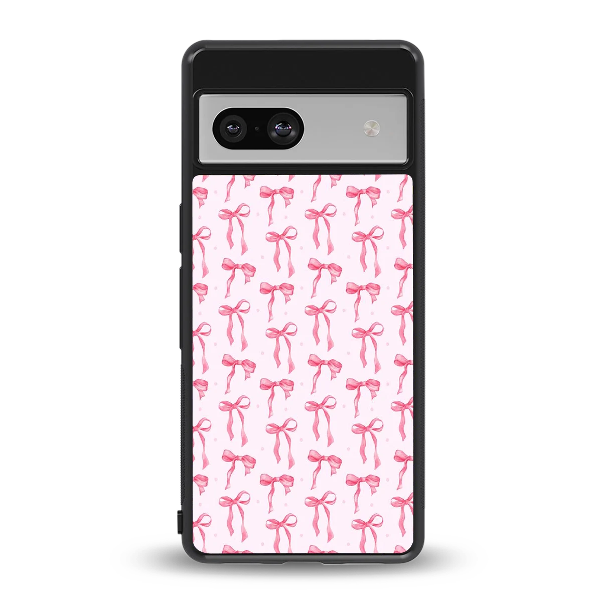 Bow Pink back phone cover | glass case for google pixel 7