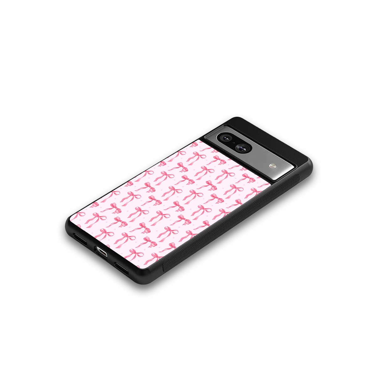 Bow Pink google pixel 7 mobile cover | shockproof glass phone case