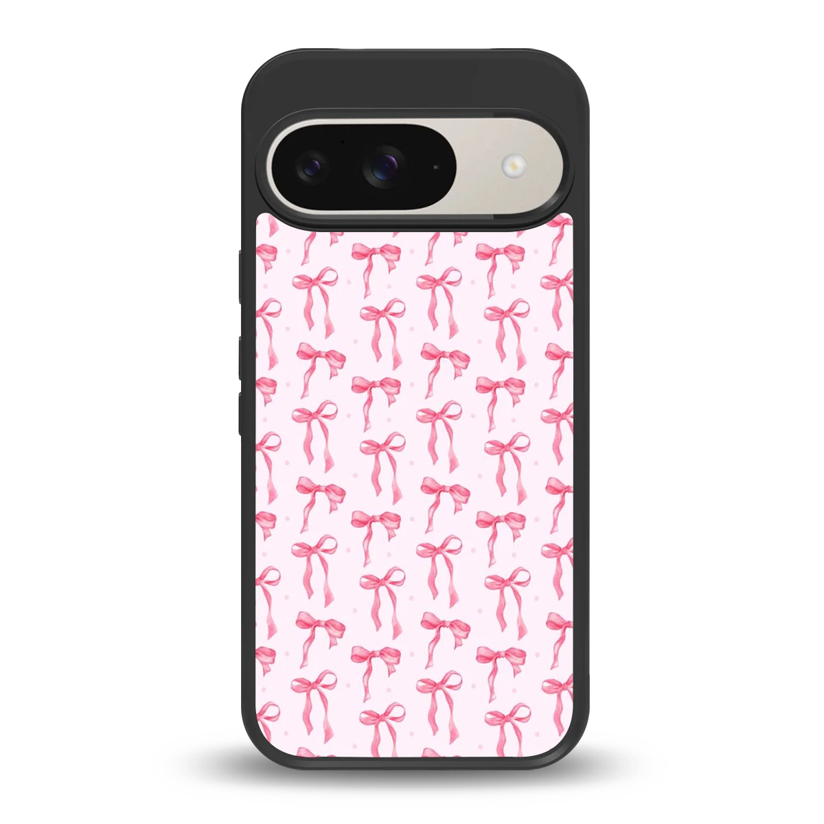 Bow Pink back phone cover | glass case for google pixel 9