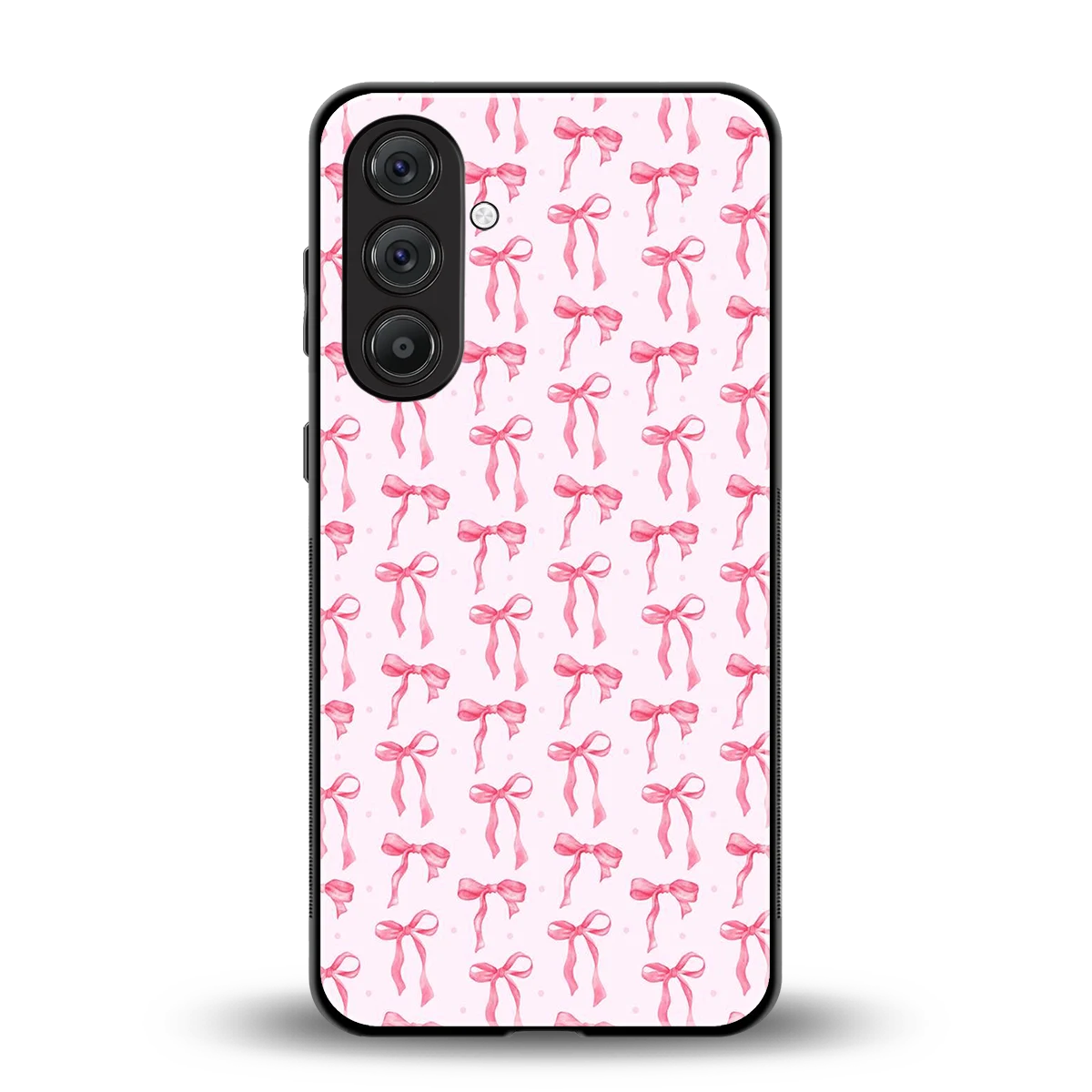 Bow Pink back phone cover | glass case for samsung galaxy a36 5g