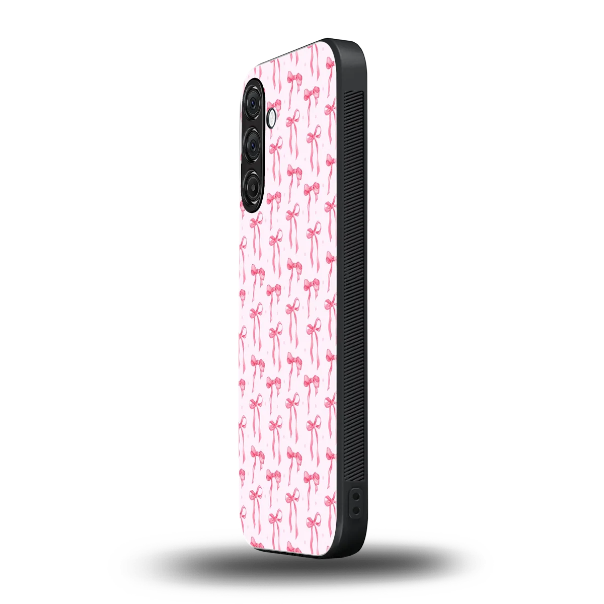 Bow Pink samsung galaxy a16 5g mobile cover | shockproof glass phone case