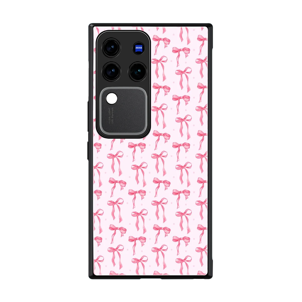 Bow Pink back phone cover | glass case forvivo v30 pro
