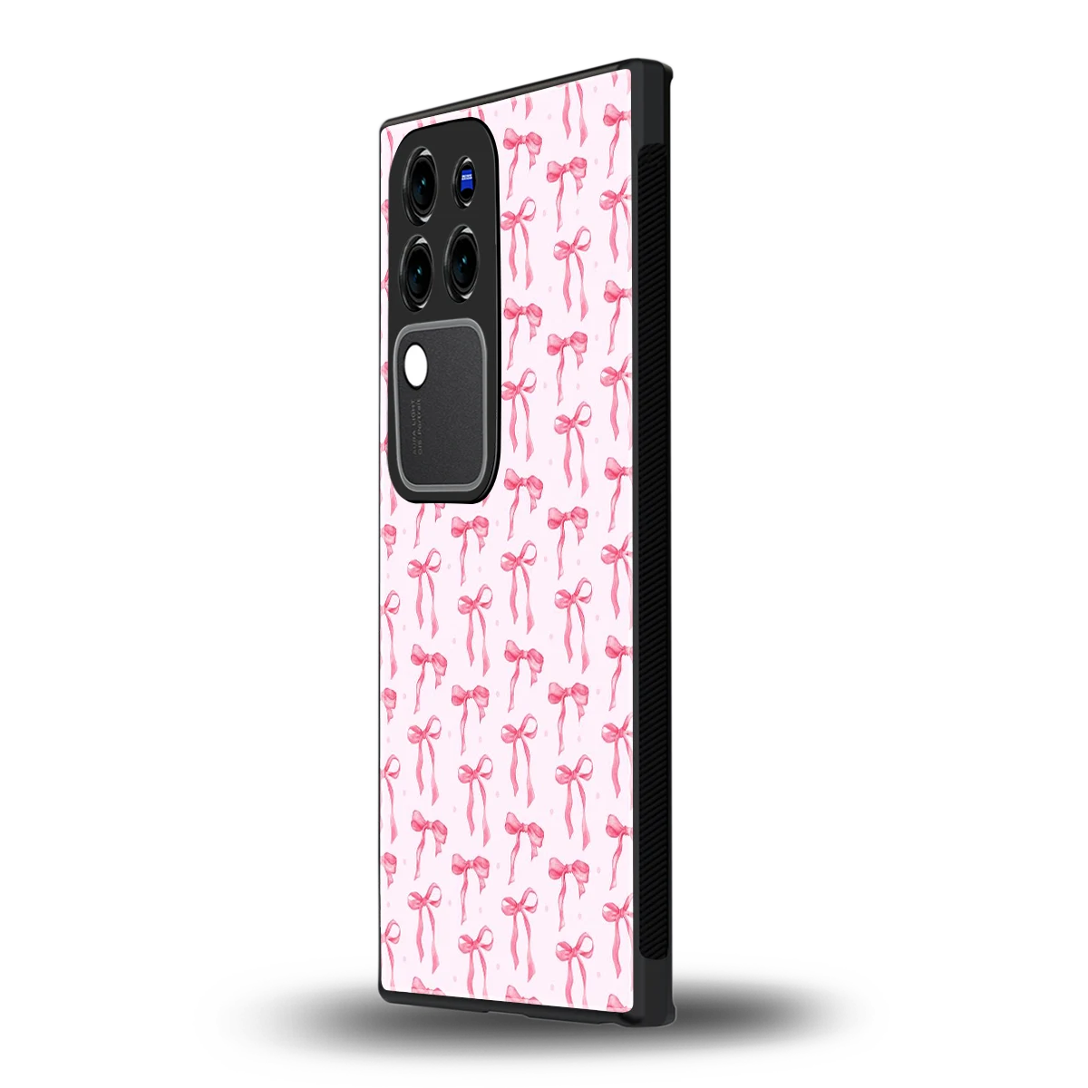 Bow Pinkvivo v30 pro mobile cover | shockproof glass phone case