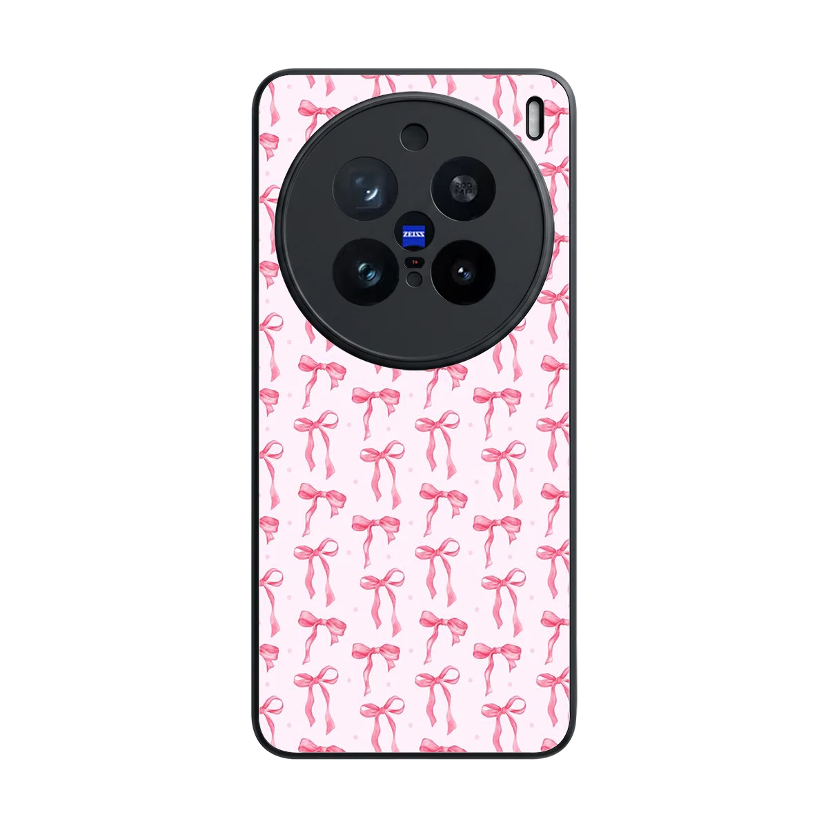 Bow Pink back phone cover | glass case for vivo x200 pro