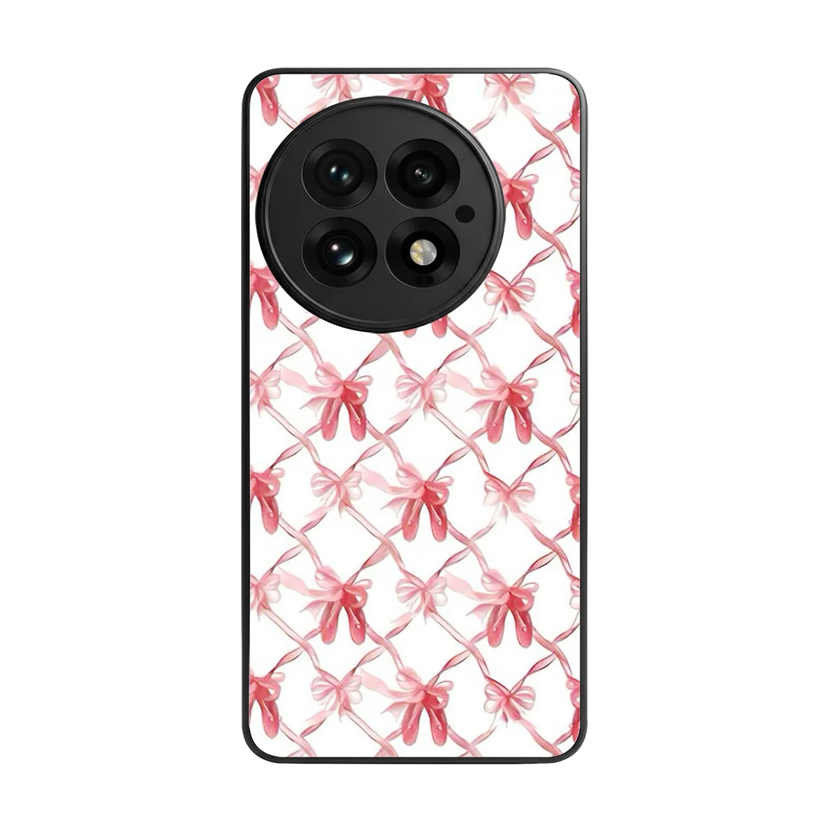 Bow Ribbon back phone cover | glass case for oneplus 13