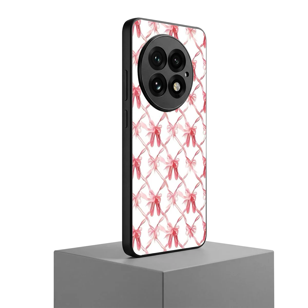 Bow Ribbon oneplus 13 mobile cover | shockproof glass phone case