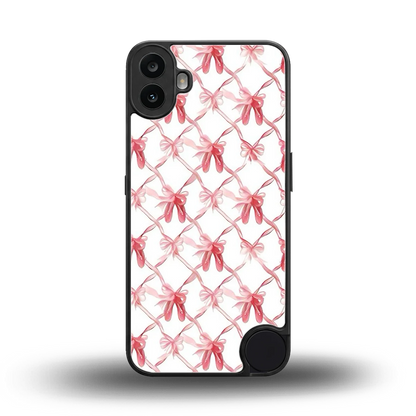 Bow Ribbon back phone cover | glass case for cmf nothing phone 1