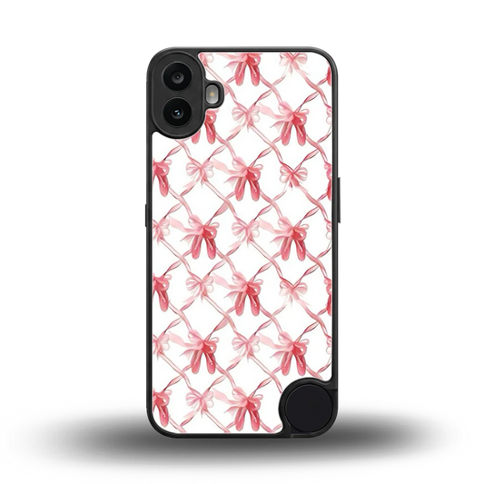 Bow Ribbon back phone cover | glass case for cmf nothing phone 1