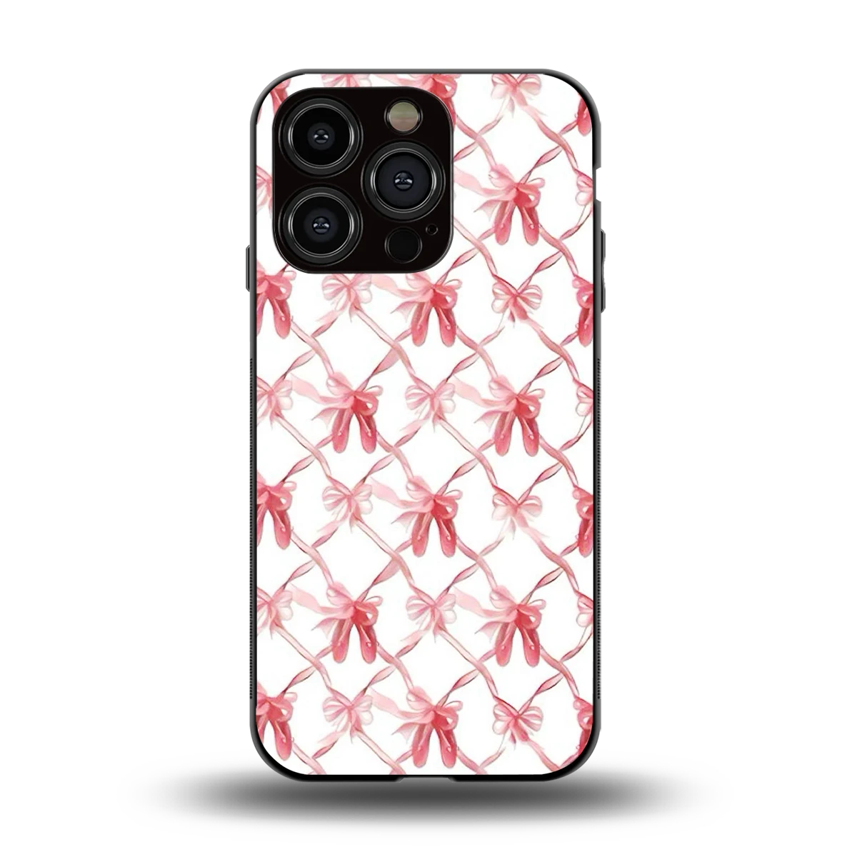 Bow Ribbon back phone cover | glass case for iphone 13 pro