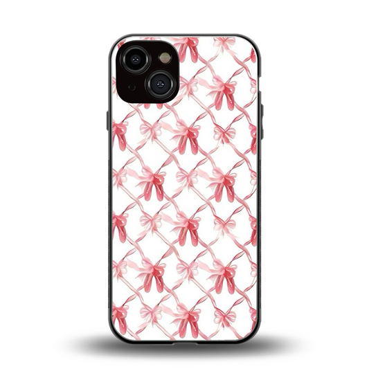 Bow Ribbon back phone cover | glass case for iphone 14