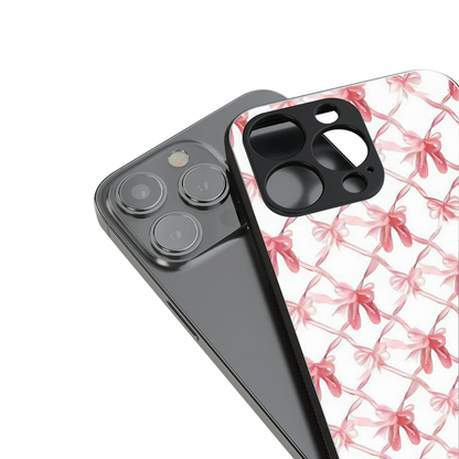 Bow Ribbon stylish phone case for iphone 11 pro max | glossy glass and slim fit