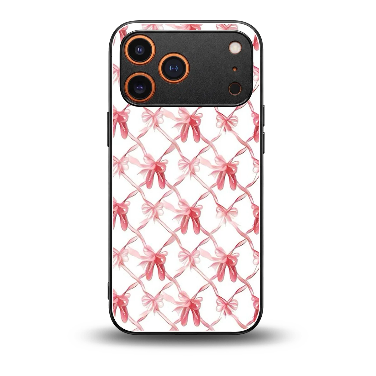 Bow Ribbon back phone cover | glass case for iphone 17 pro max