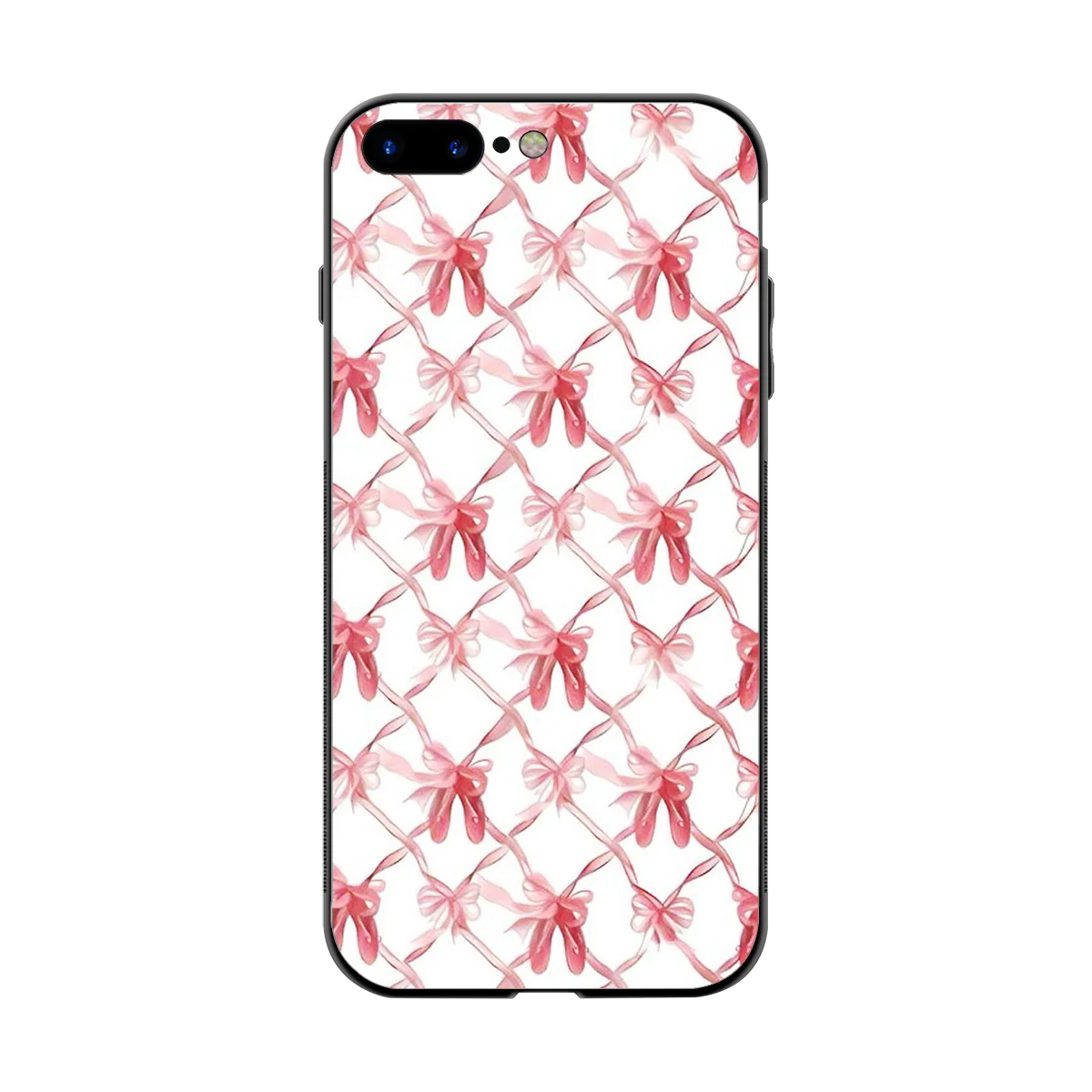 Bow Ribbon back phone cover | glass case for iphone 8 plus