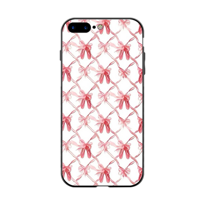 Bow Ribbon back phone cover | glass case for iphone 8 plus