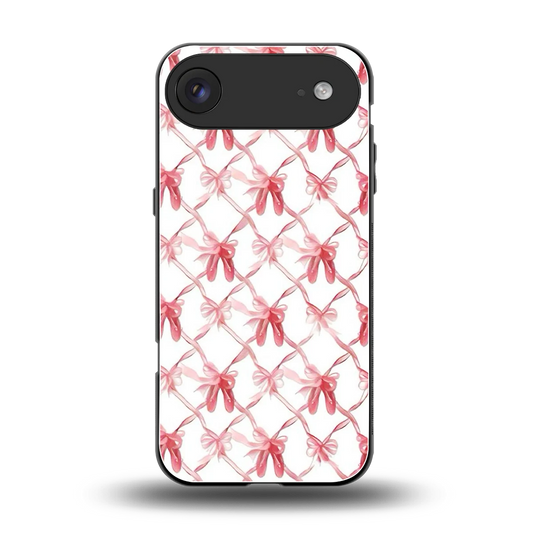 Bow Ribbon back phone cover | glass case for iphone air