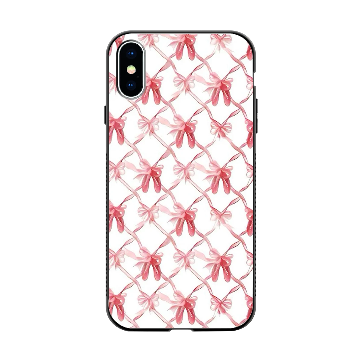 Bow Ribbon back phone cover | glass case for iphone x