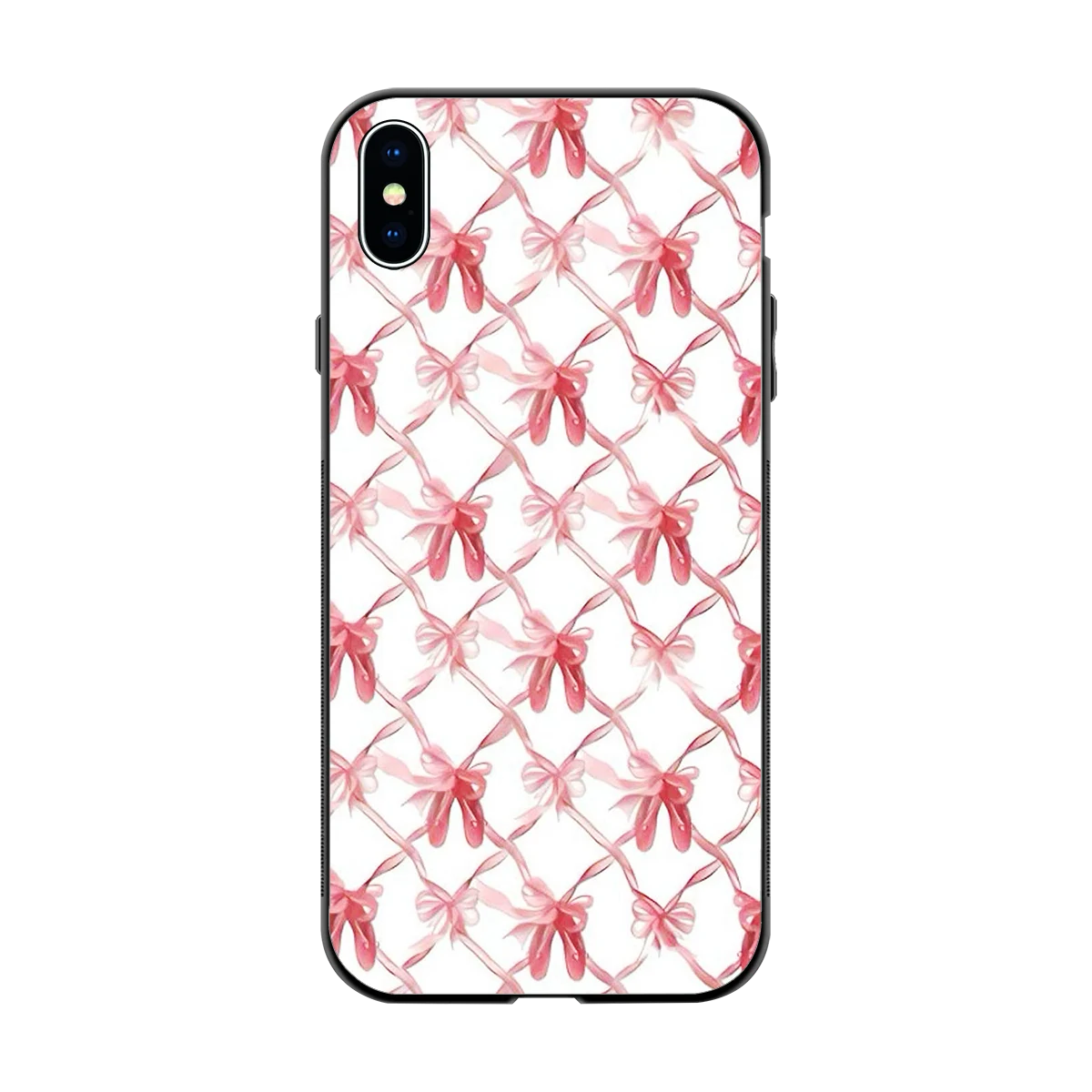 Bow Ribbon back phone cover | glass case for iphone xs max