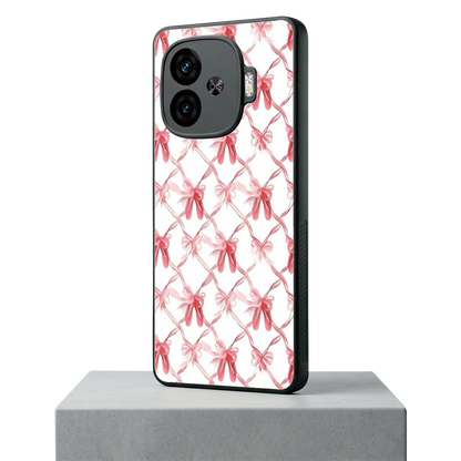 Bow Ribbon iqoo neo 10r 5g mobile cover | shockproof glass phone case