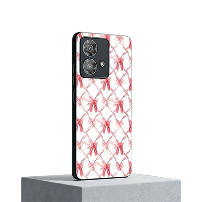 Bow Ribbon motorola edge 40 neo 5g mobile cover | shockproof glass phone case