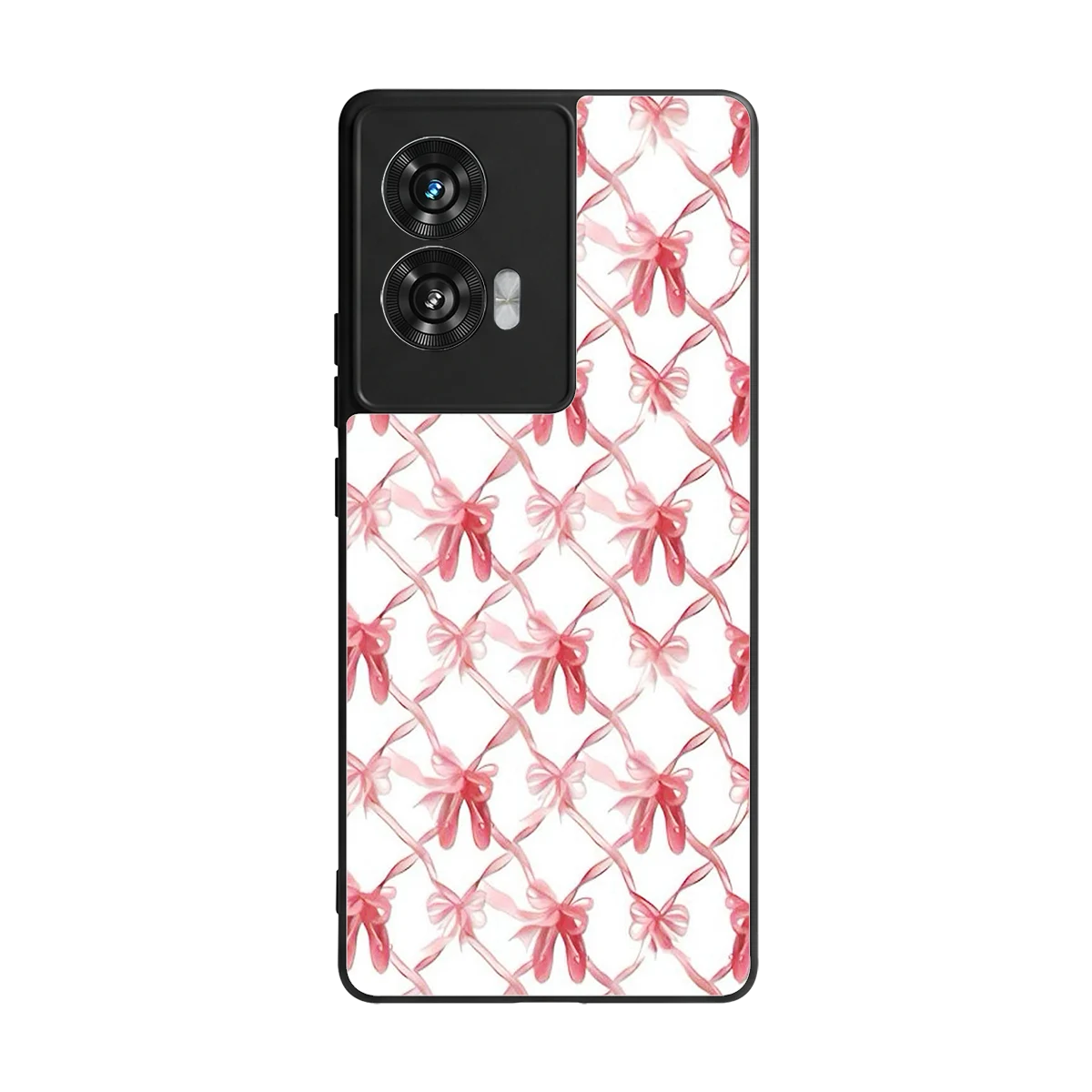Bow Ribbon back phone cover | glass case for motorola edge 50 fusion