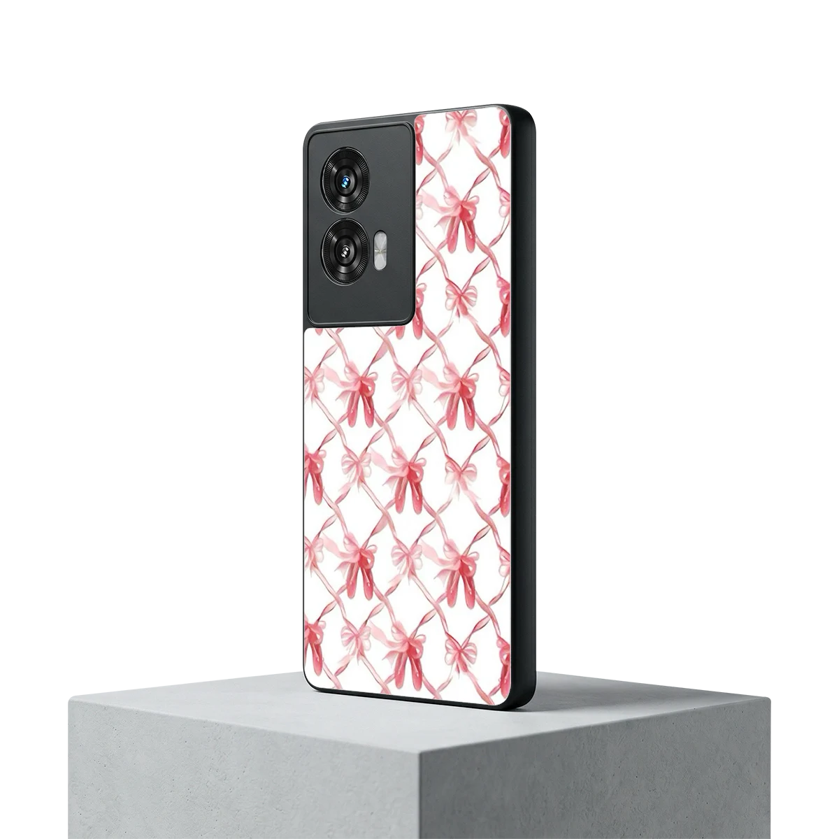 Bow Ribbon motorola edge 50 fusion mobile cover | shockproof glass phone case