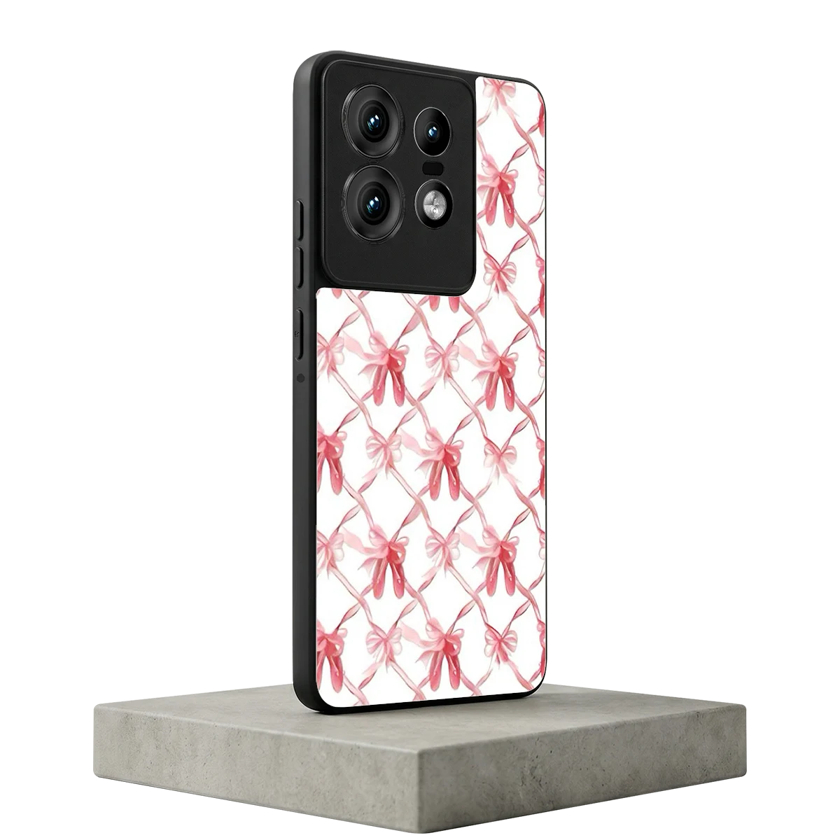 Bow Ribbon motorola edge 50 pro mobile cover | shockproof glass phone case