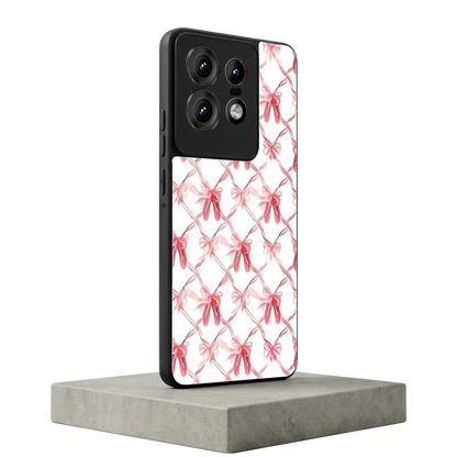 Bow Ribbon motorola edge 50 pro mobile cover | shockproof glass phone case