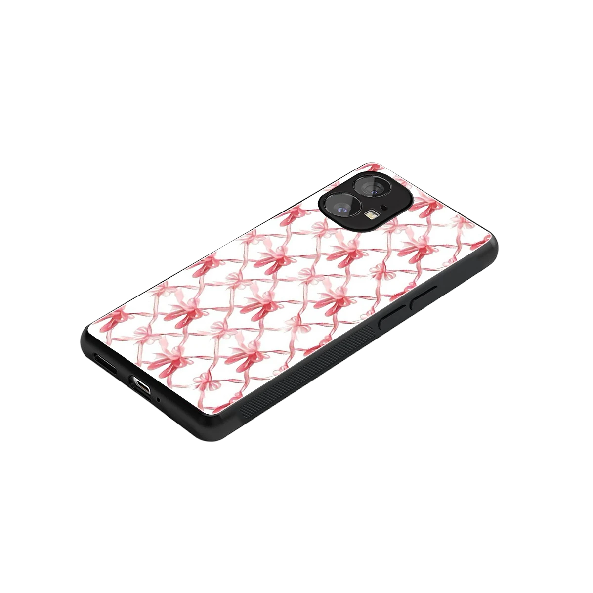 Bow Ribbon stylish phone case for nothing phone 1 | glossy glass and slim fit