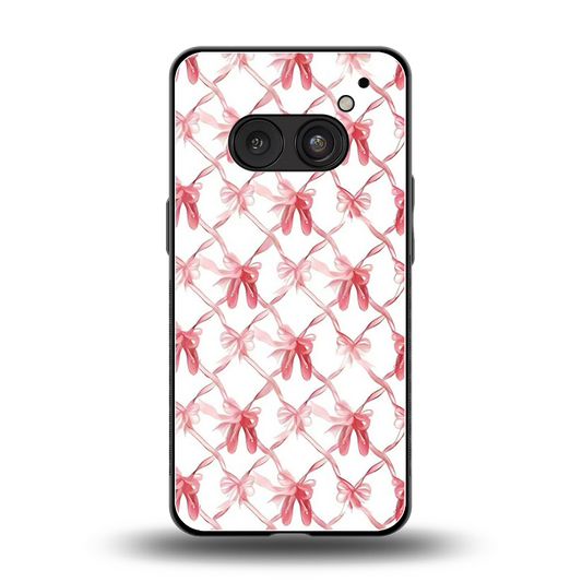 Bow Ribbon back phone cover | glass case for nothing phone 2a