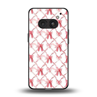 Bow Ribbon back phone cover | glass case for nothing phone 2a plus