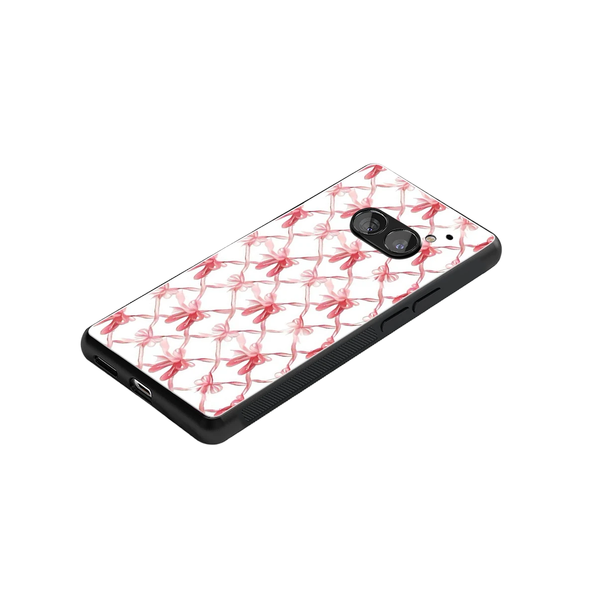 Bow Ribbon stylish phone case for nothing phone 2a | glossy glass and slim fit