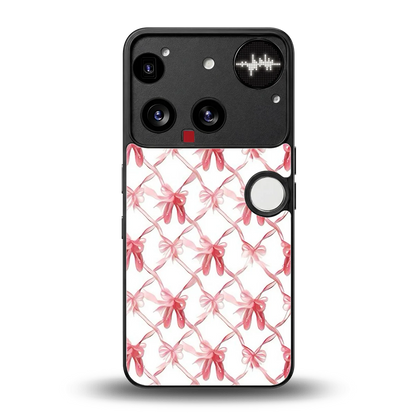 Bow Ribbon back phone cover | glass case for nothing phone 3