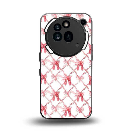 Bow Ribbon back phone cover | glass case for nothing phone 3a pro