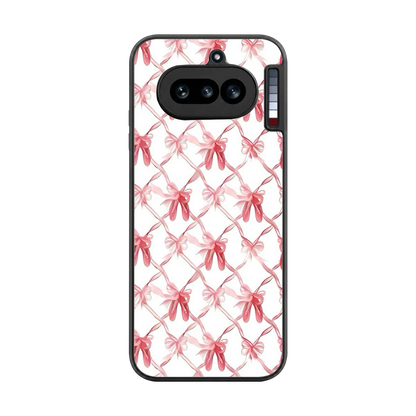 Bow Ribbon back phone cover | glass case for nothing phone 4a