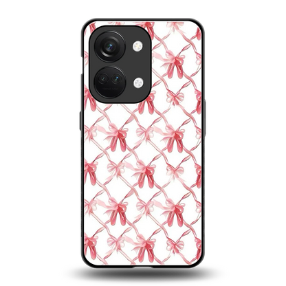 Bow Ribbon back phone cover | glass case for oneplus nord 3