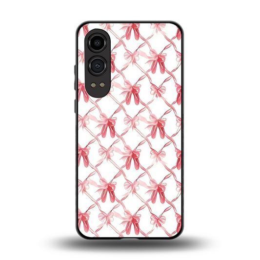 Bow Ribbon back phone cover | glass case for oneplus nord ce 4 lite