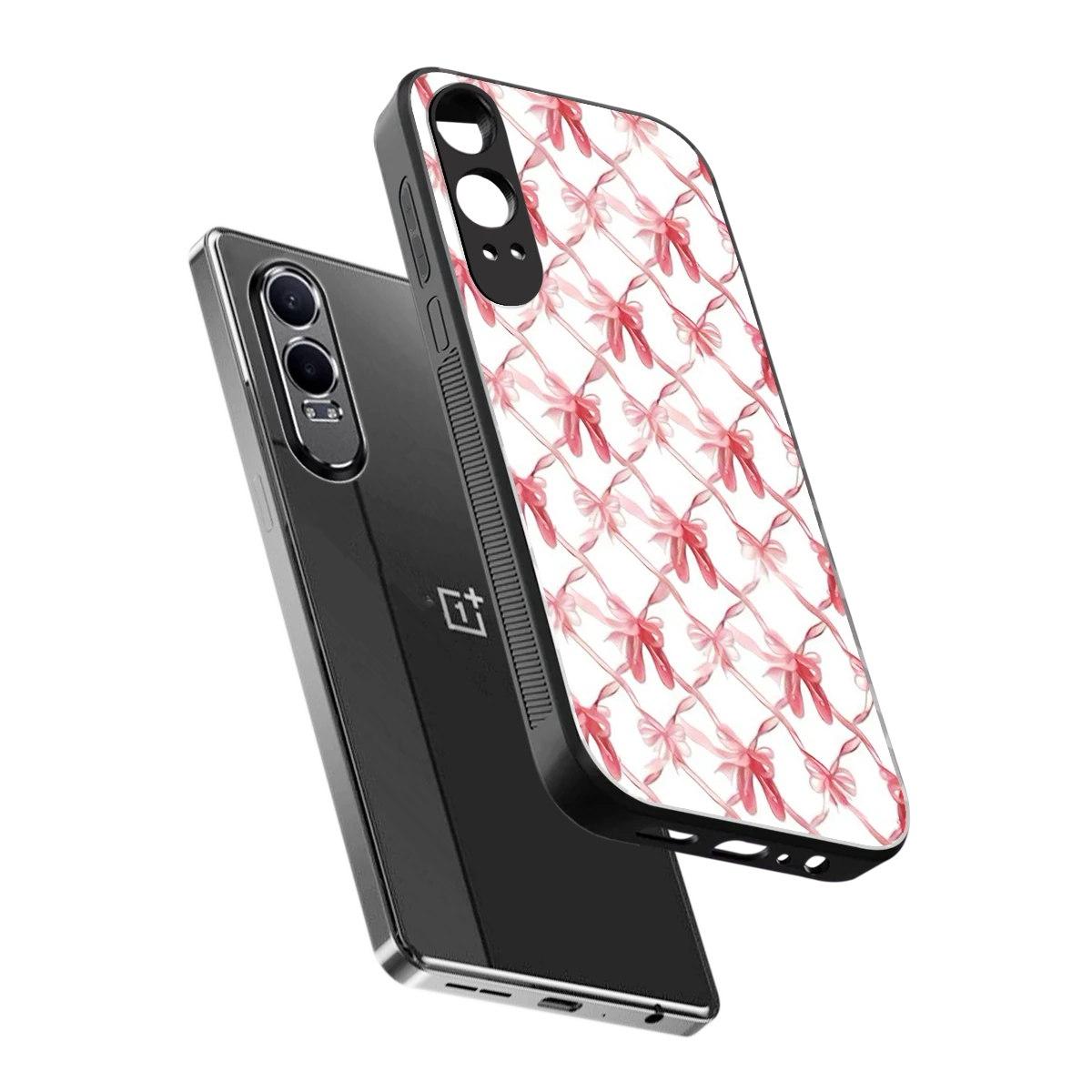 Bow Ribbon sleek oneplus nord ce 4 lite cover with tempered glass back and TPU edges