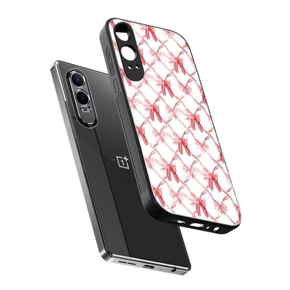 Bow Ribbon sleek oneplus nord ce 4 lite cover with tempered glass back and TPU edges