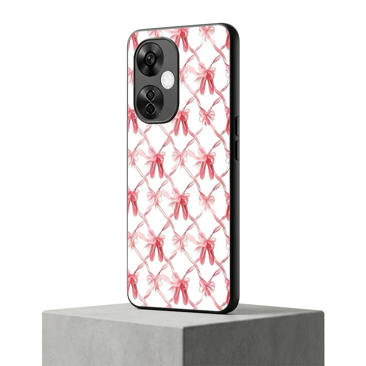 Bow Ribbon oneplus nord ce 3 lite mobile cover | shockproof glass phone case
