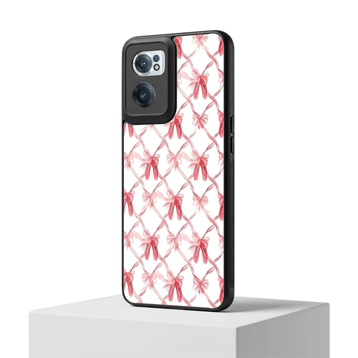 Bow Ribbon oneplus nord ce 2 mobile cover | shockproof glass phone case