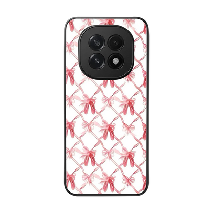 Bow Ribbon back phone cover | glass case for oppo f29 5g