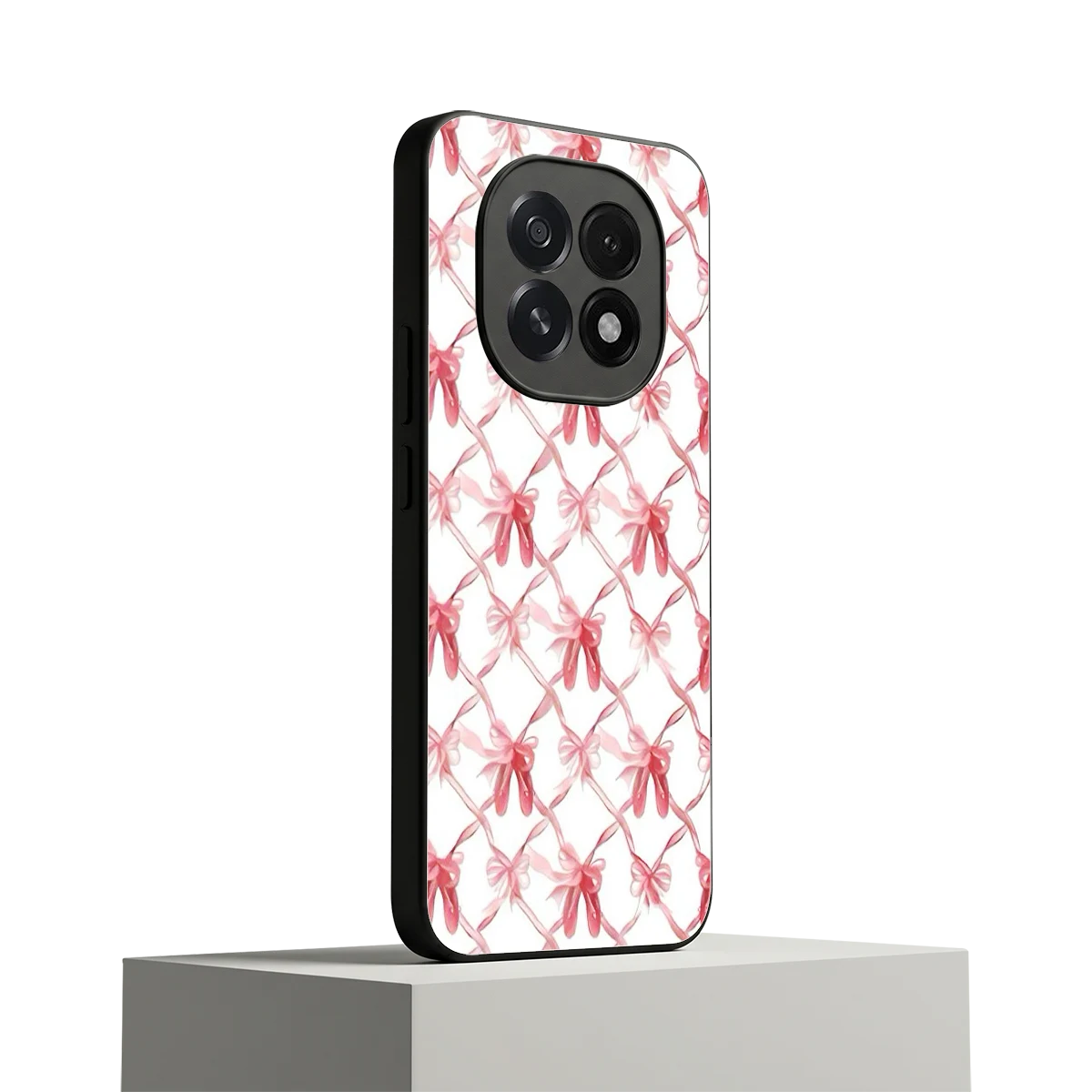 Bow Ribbon oppo f29 5g mobile cover | shockproof glass phone case