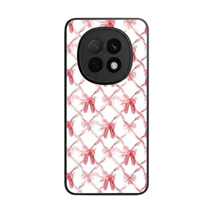 Bow Ribbon back phone cover | glass case for oppo f29 pro 5g