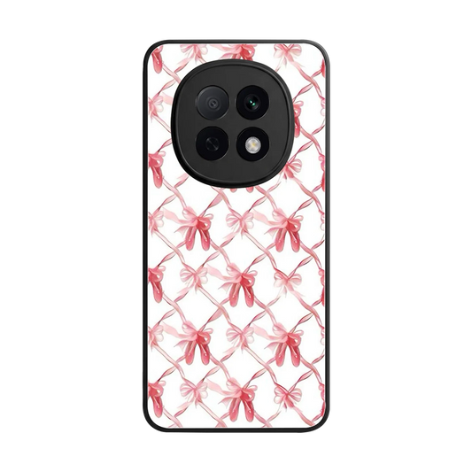 Bow Ribbon back phone cover | glass case for oppo f29 pro 5g