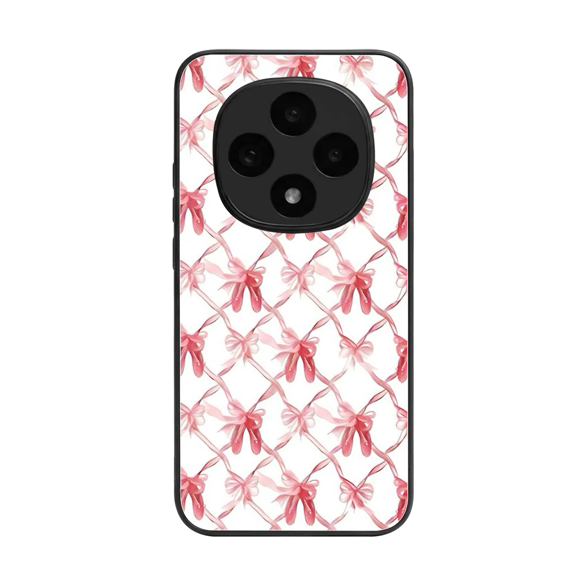 Bow Ribbon back phone cover | glass case for oppo f31 pro 5g