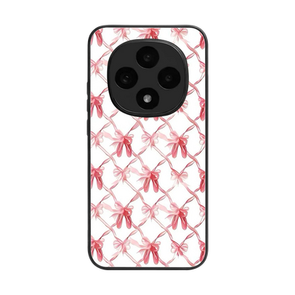 Bow Ribbon back phone cover | glass case for oppo f31 pro 5g