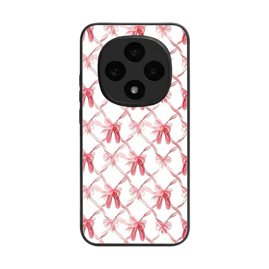 Bow Ribbon back phone cover | glass case for oppo f31 pro 5g