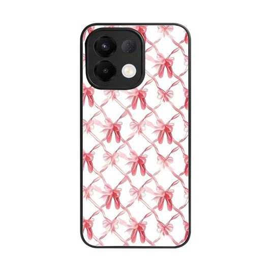 Bow Ribbon back phone cover | glass case for oppo k13 5g