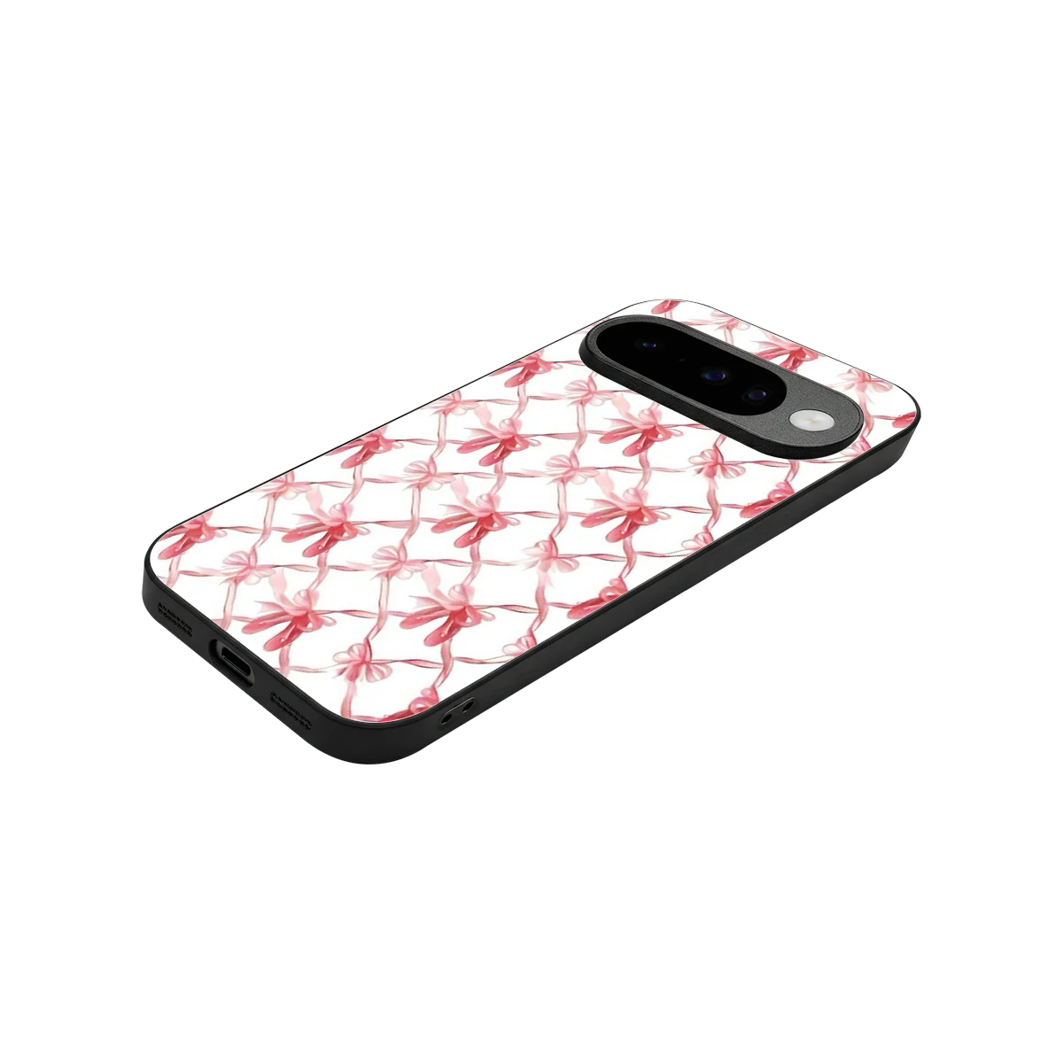Bow Ribbon stylish phone case for google pixel 10 | glossy glass and slim fit