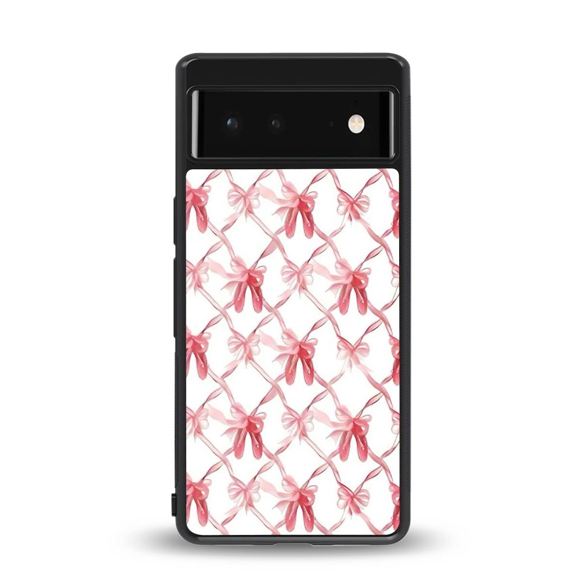 Bow Ribbon back phone cover | glass case for google pixel 6
